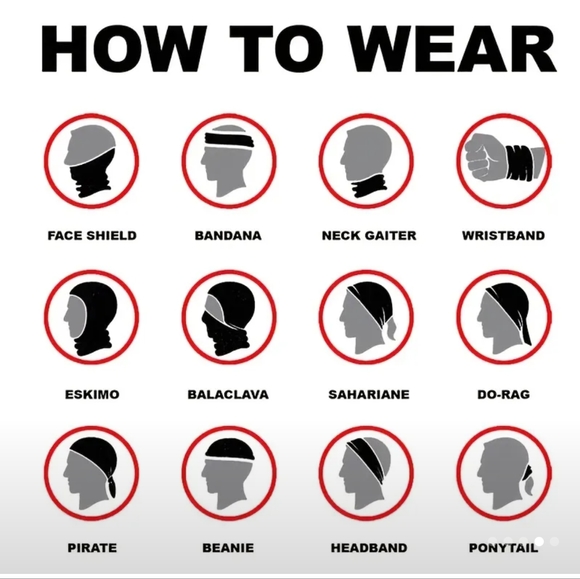 5/25 Green or white skull face Sports Seamless Bandana Sport gator UV Protection - Picture 3 of 11